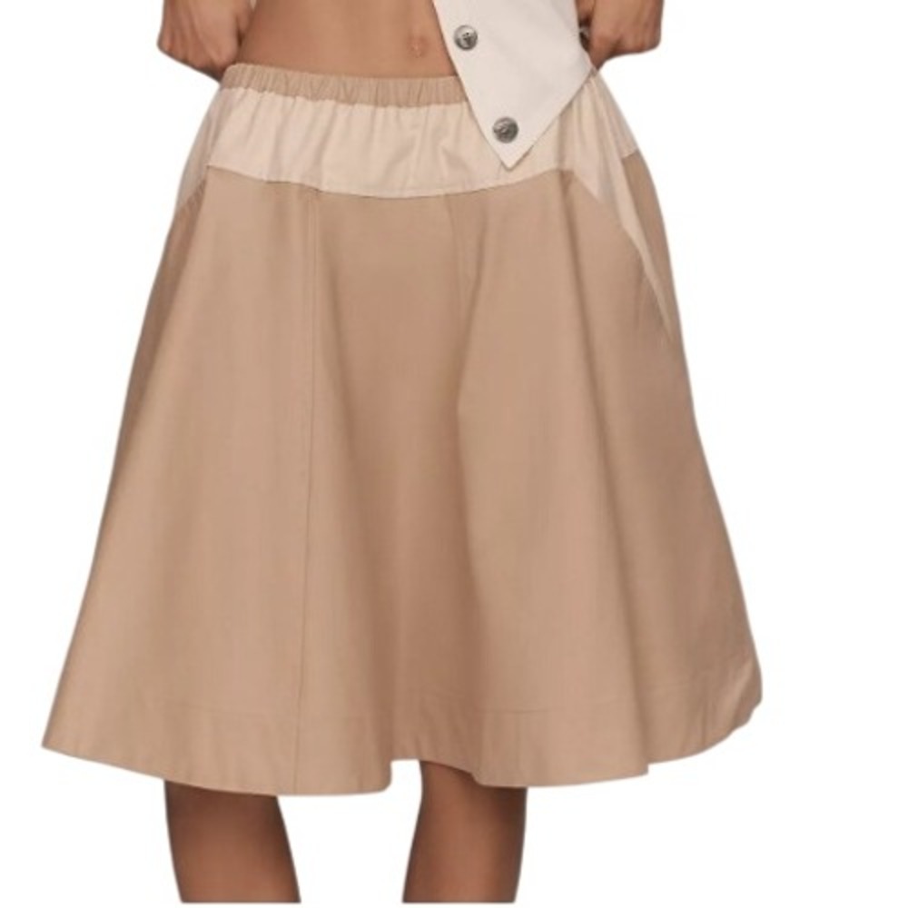 Anthropologie Maeve Womens M Safari A Line Knee Length Circle Skirt NWT